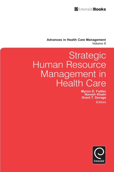 Cover image for book Strategic Human Resource Management in Health Care