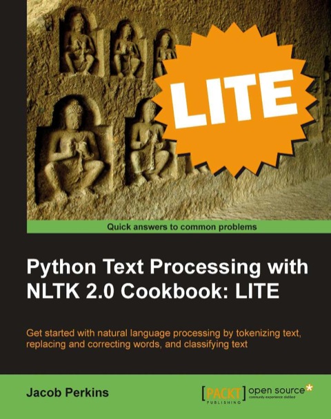 Cover image for book Python Text Processing with NLTK 2.0 Cookbook: LITE