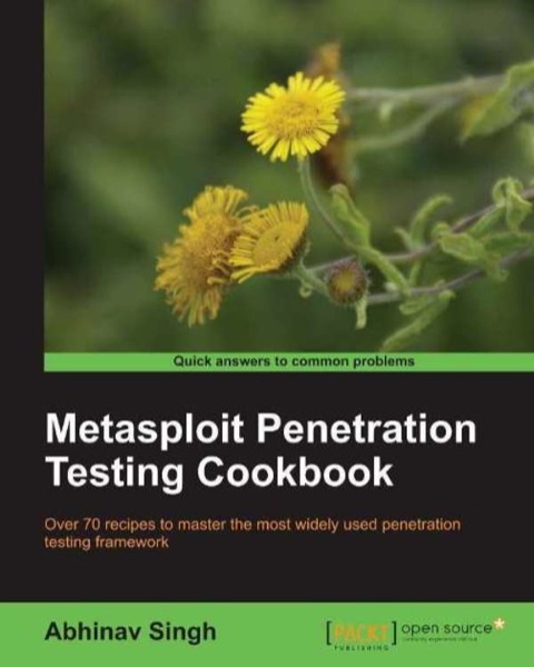 Cover image for book Metasploit Penetration Testing Cookbook