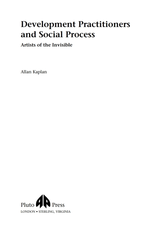 Cover image for book Development Practitioners and Social Process