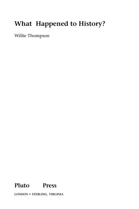 Cover image for book What Happened to History?