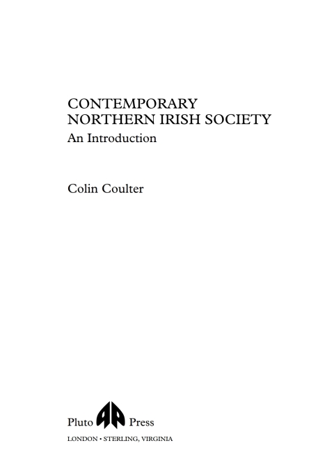 Cover image for book Contemporary Northern Irish Society