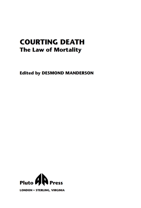 Cover image for book Courting Death
