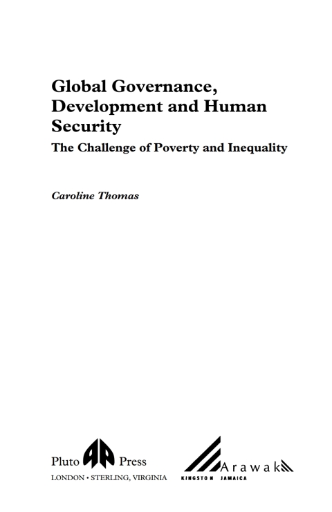 Global Governance, Development and Human Security 