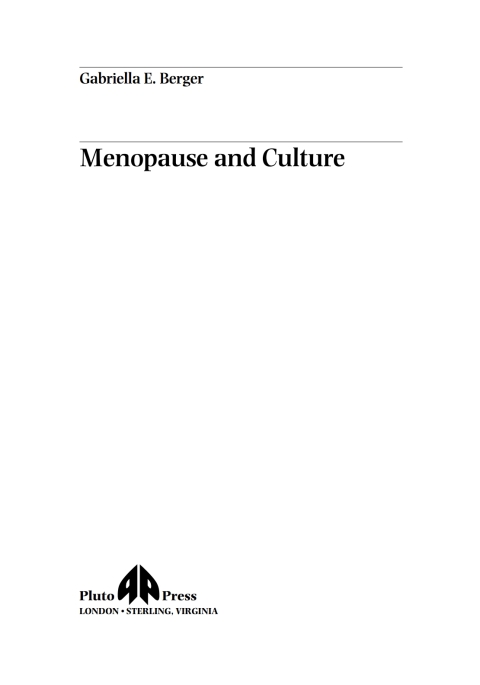 Cover image for book Menopause and Culture