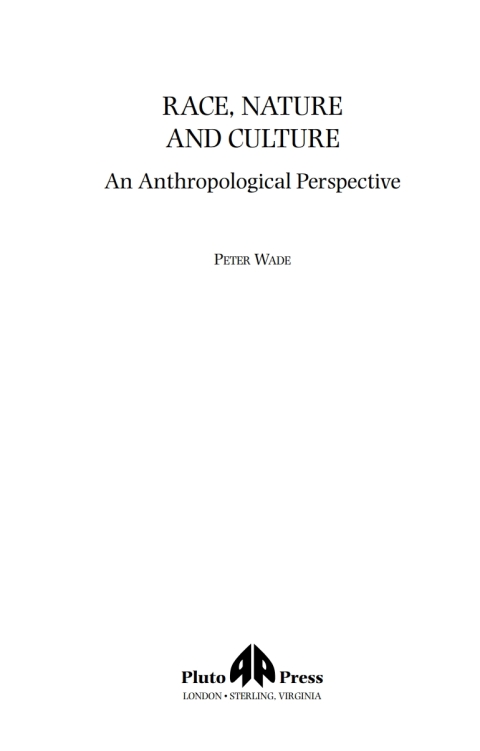 Cover image for book Race, Nature and Culture