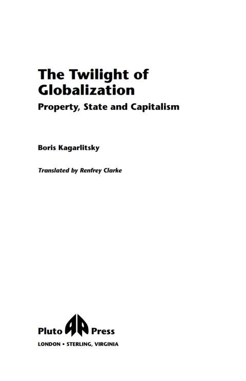Cover image for book The Twilight of Globalization