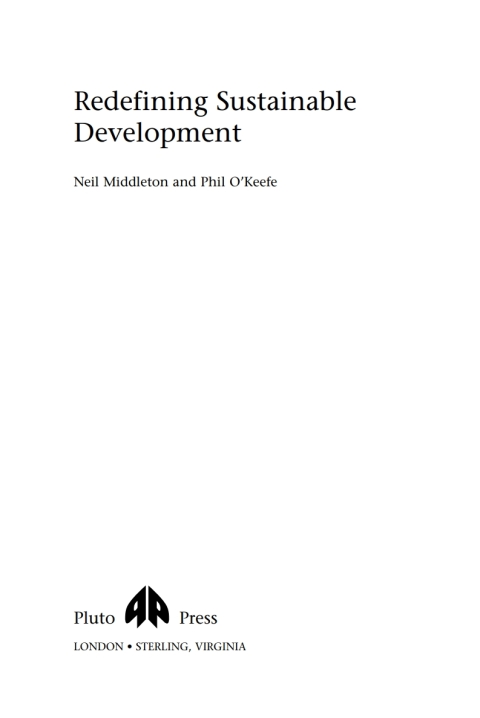Cover image for book Redefining Sustainable Development