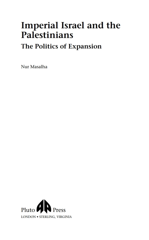 Cover image for book Imperial Israel and the Palestinians