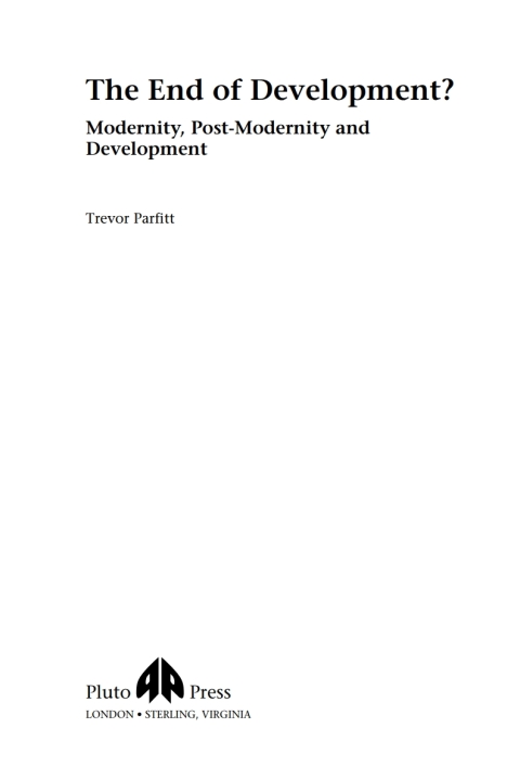 Cover image for book The End of Development?