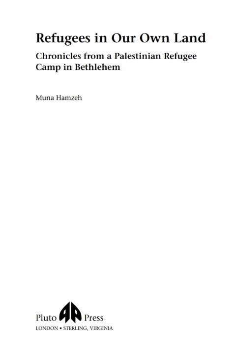 Cover image for book Refugees in Our Own Land