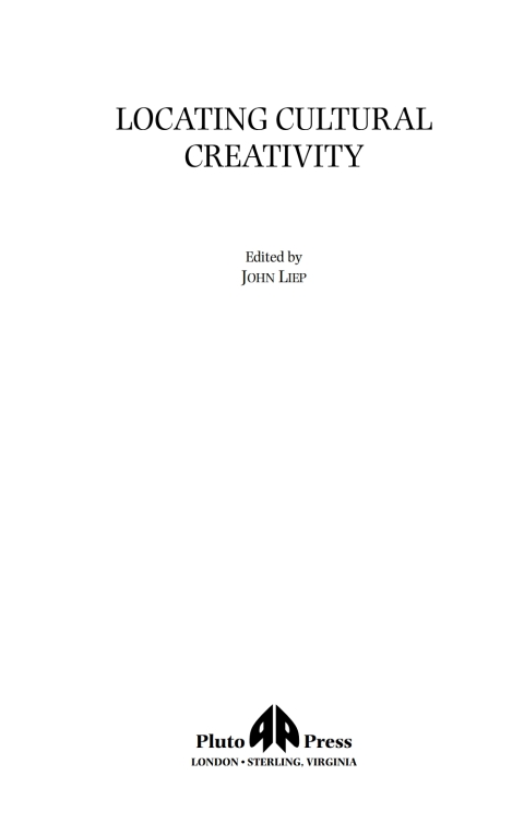 Cover image for book Locating Cultural Creativity