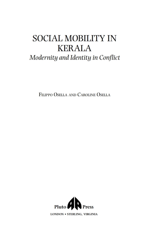 Cover image for book Social Mobility in Kerala