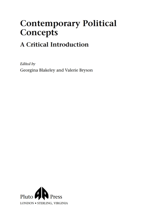 Cover image for book Contemporary Political Concepts