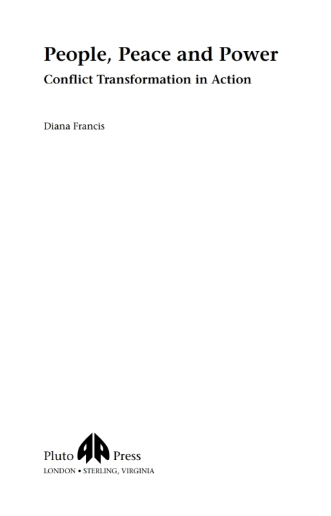 Cover image for book People, Peace and Power