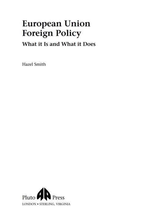 Cover image for book European Union Foreign Policy