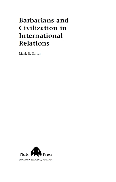 Cover image for book Barbarians and Civilization in International Relations