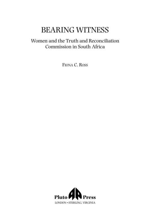 Cover image for book Bearing Witness