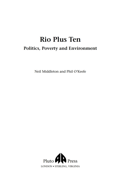 Cover image for book Rio Plus Ten