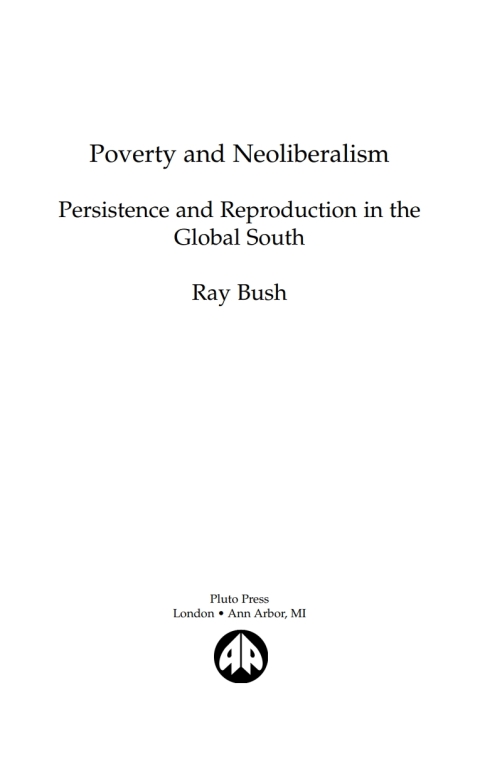 Cover image for book Poverty and Neoliberalism