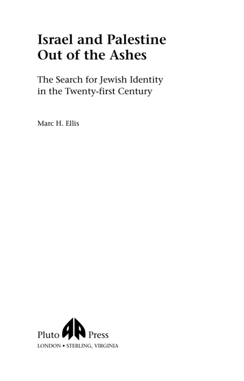 Cover image for book Israel and Palestine - Out of the Ashes