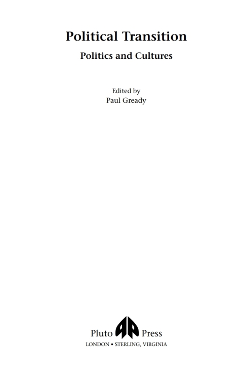 Cover image for book Political Transition