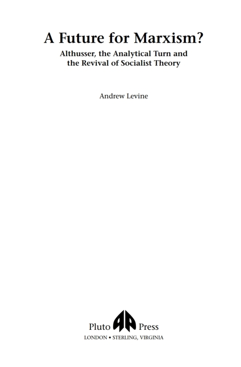 Cover image for book A Future For Marxism?