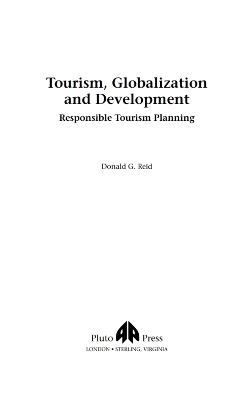 Cover image for book Tourism, Globalization and Development