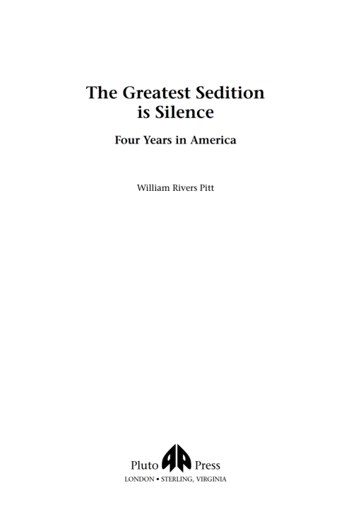 Cover image for book The Greatest Sedition is Silence