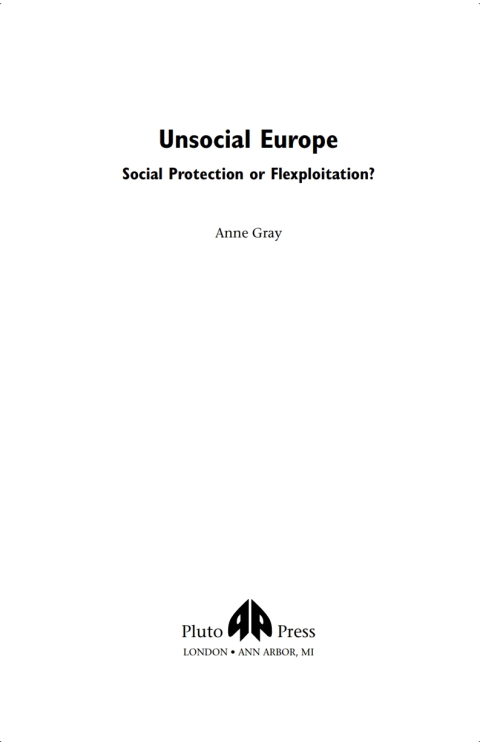 Cover image for book Unsocial Europe