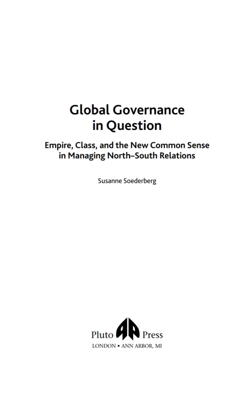 Cover image for book Global Governance in Question