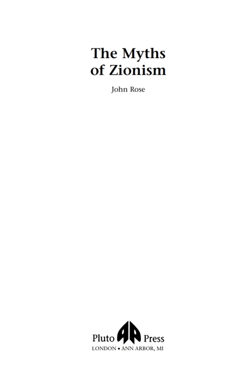 Cover image for book The Myths of Zionism