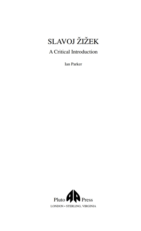 Cover image for book Slavoj Zizek