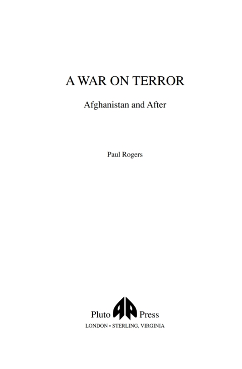 Cover image for book A War on Terror