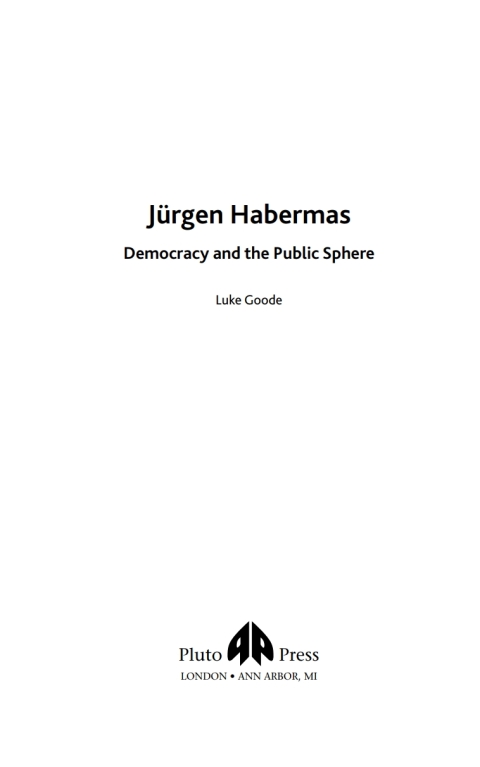 Cover image for book Jurgen Habermas