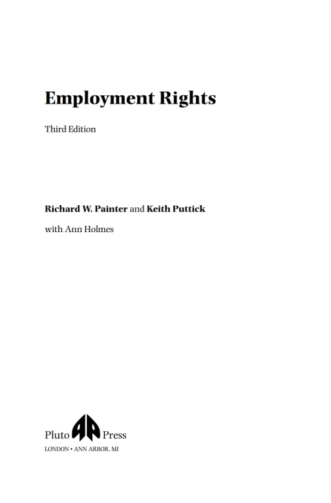 Cover image for book Employment Rights