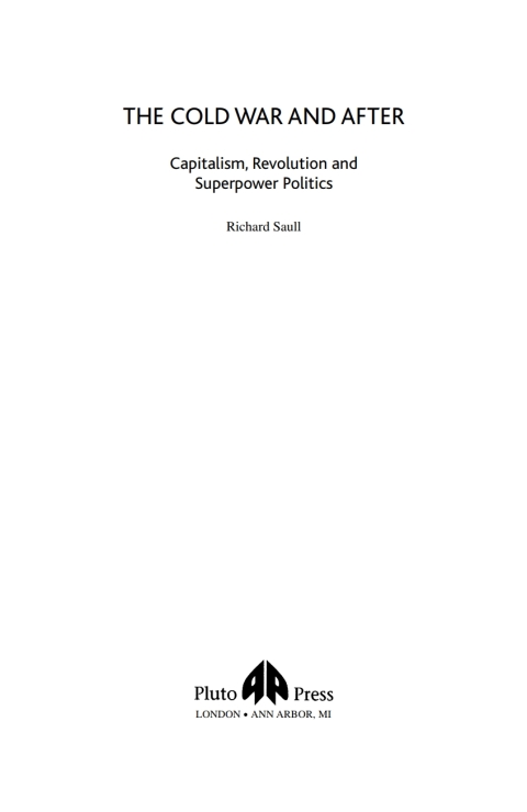 Cover image for book The Cold War and After