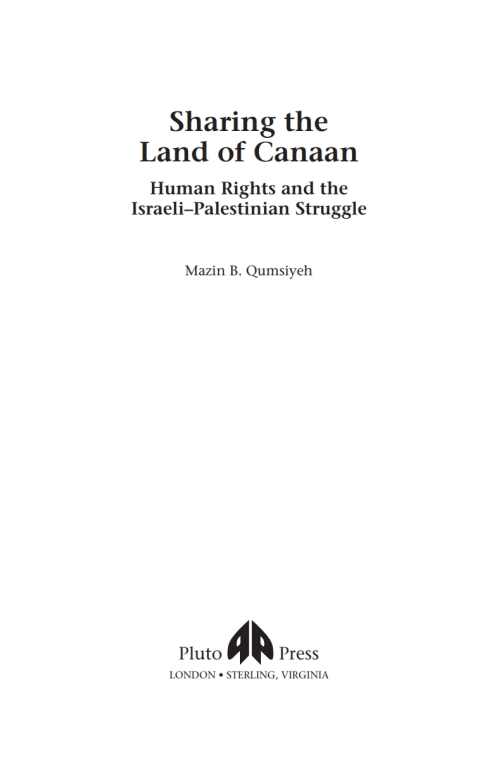 Cover image for book Sharing the Land of Canaan