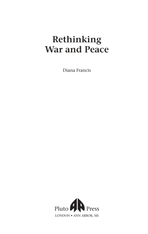 Cover image for book Rethinking War and Peace