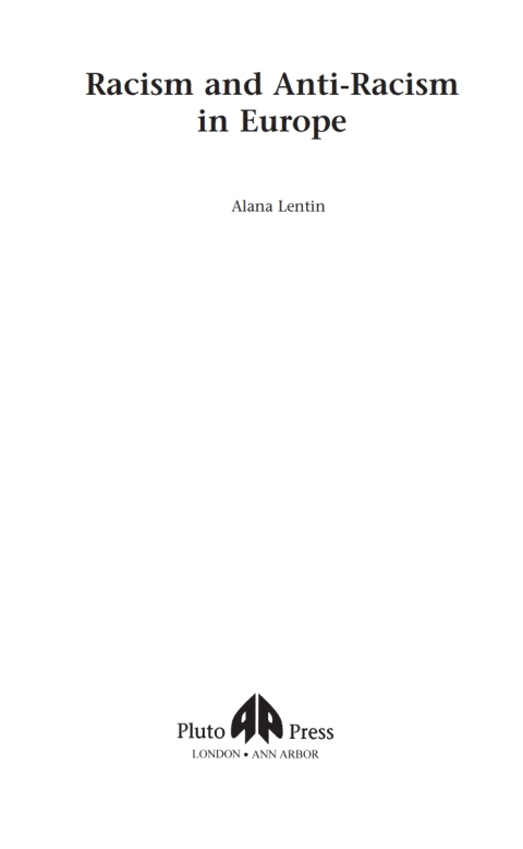 Cover image for book Racism and Anti-Racism in Europe