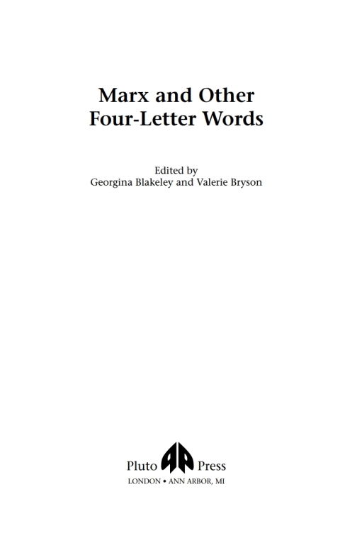 Cover image for book Marx and Other Four-Letter Words