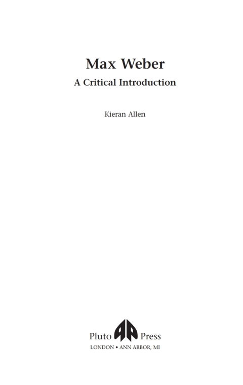 Cover image for book Max Weber
