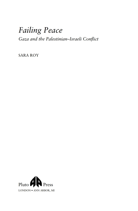 Cover image for book Failing Peace