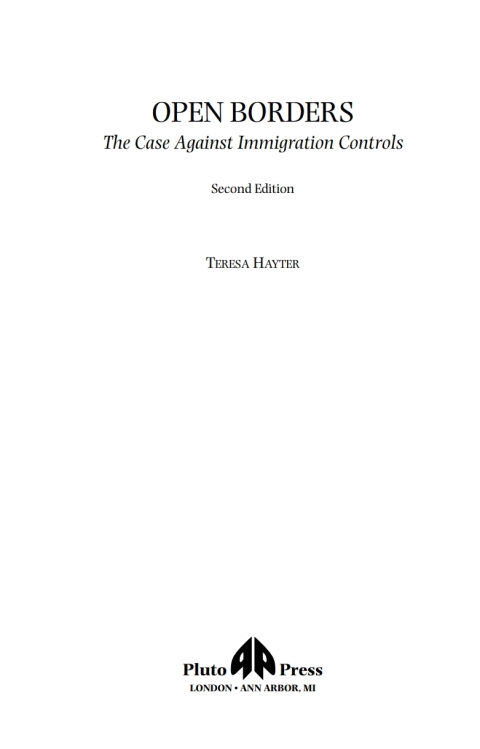 Cover image for book Open Borders