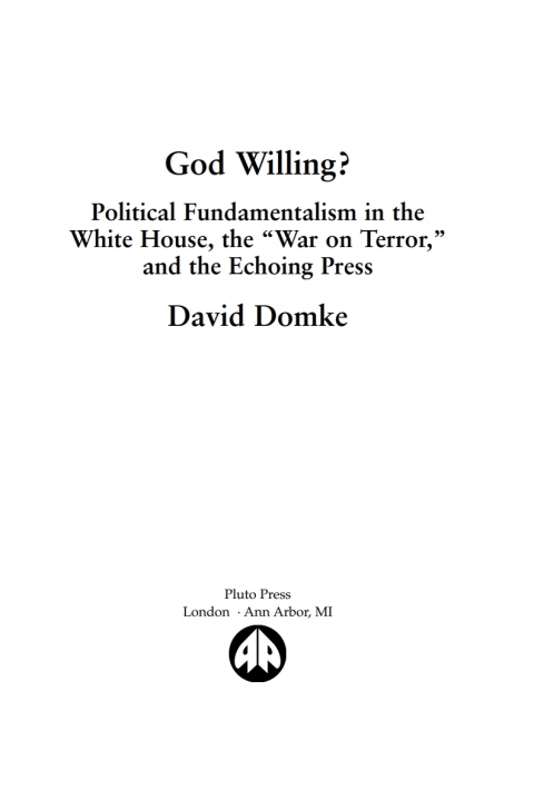 Cover image for book God Willing?