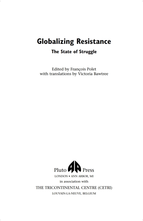 Cover image for book Globalizing Resistance