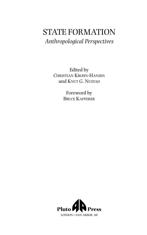 Cover image for book State Formation