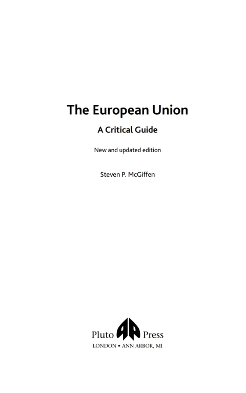 Cover image for book The European Union
