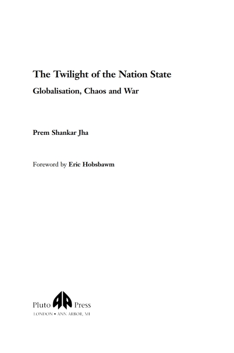 Cover image for book The Twilight of the Nation State