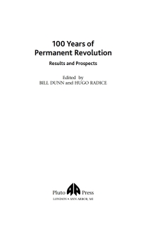 Titelbild: 100 Years of Permanent Revolution 1st edition 9780745325217